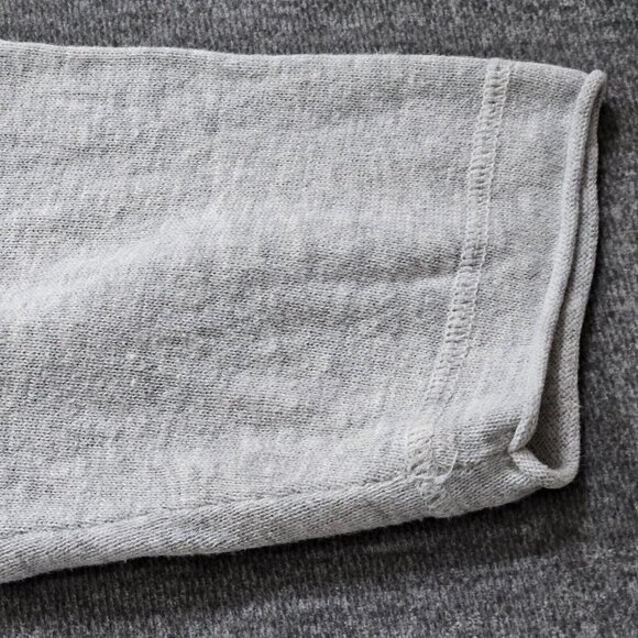 Lisa Todd Sweater Women 2X Gray Roll Neck Cuff Cotton Linen Blend Preppy Boho LS - Picture 11 of 16